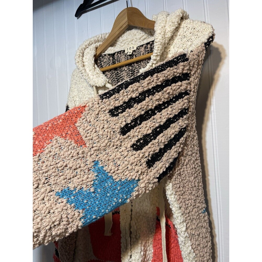 Beautiful Very Oversized size small POL Hooded sweater women Boho Stylish Color - Picture 4 of 7